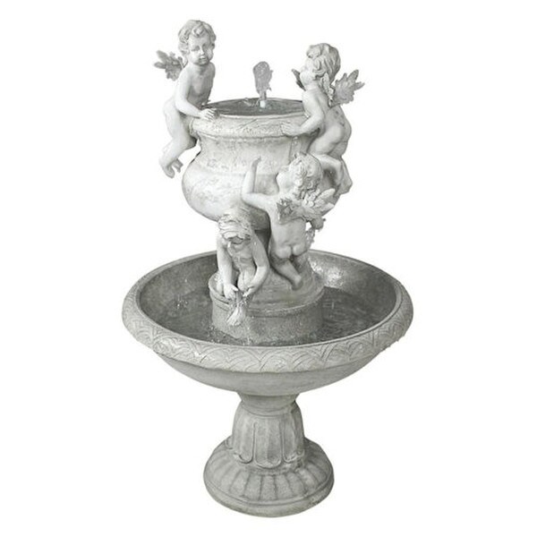 Cherubs At Play Sculptural Fountain Putti Wings French Antique Replicas